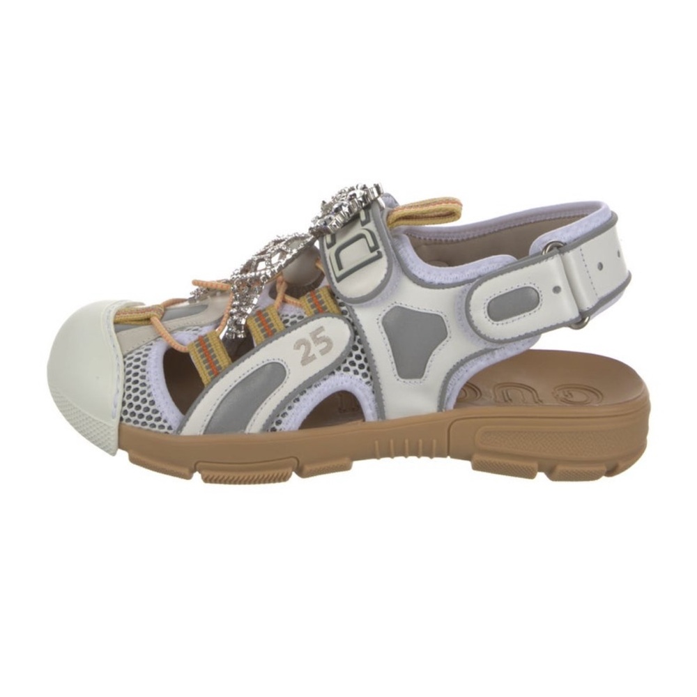 Gucci rubber and leather Sandals
